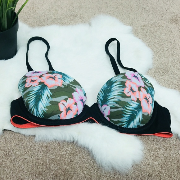 PINK Victoria's Secret Other - PINK VS Bra Lightly Lined Floral Sz: 32A